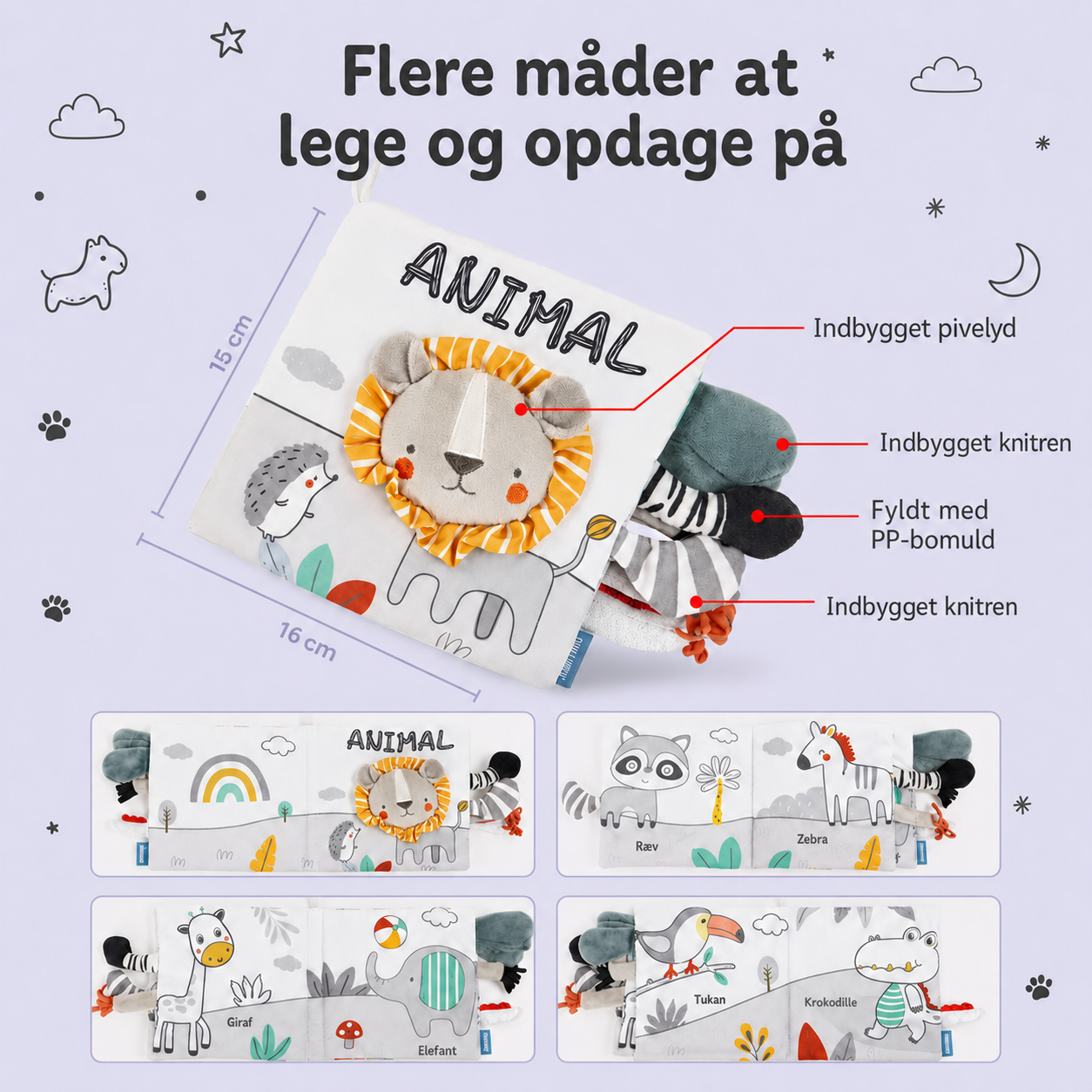 Kidora™ Blød Sansebog